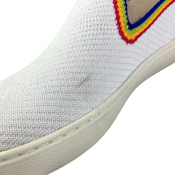Rothys Rainbow Limited Edition Loafer in White - Picture 5 of 8